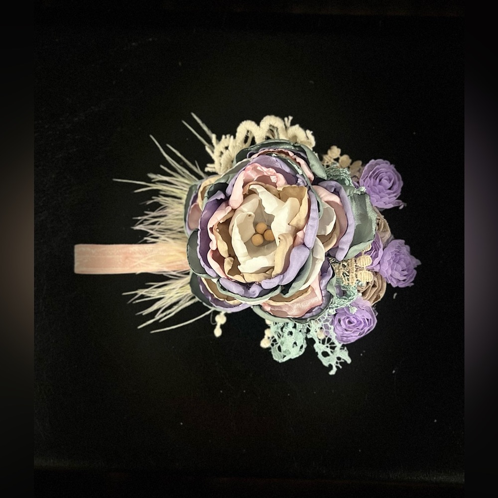 💜Little Girls Flower Bow💜